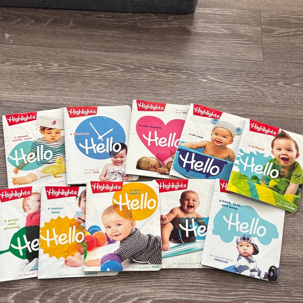 Bundle 10 Hello Highlights Baby Toddler Magazines lot